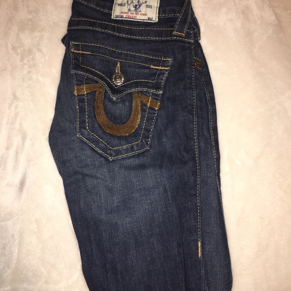 True Religion Brand Jeans Gold Sequin
